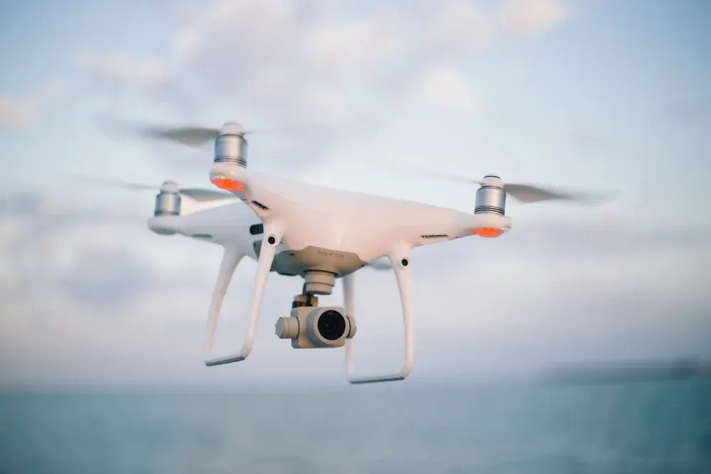 Related aerial platform: a camera quadcopter in flight. MIT’s SANDO planning experiment is not pictured.