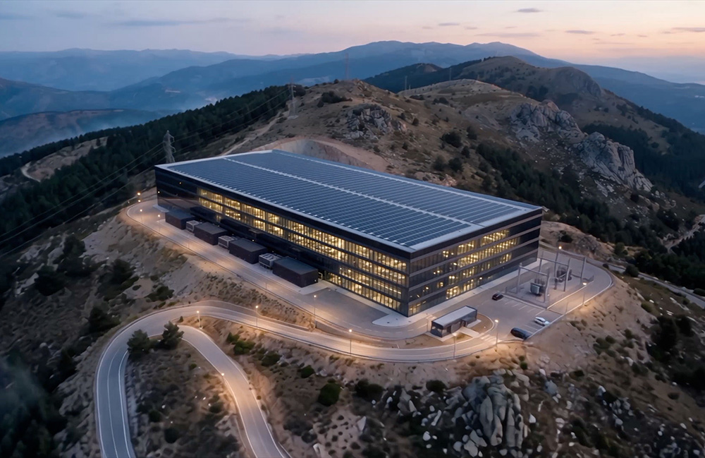 Architectural rendering of Generative Bionics’ planned Physical AI data factory.